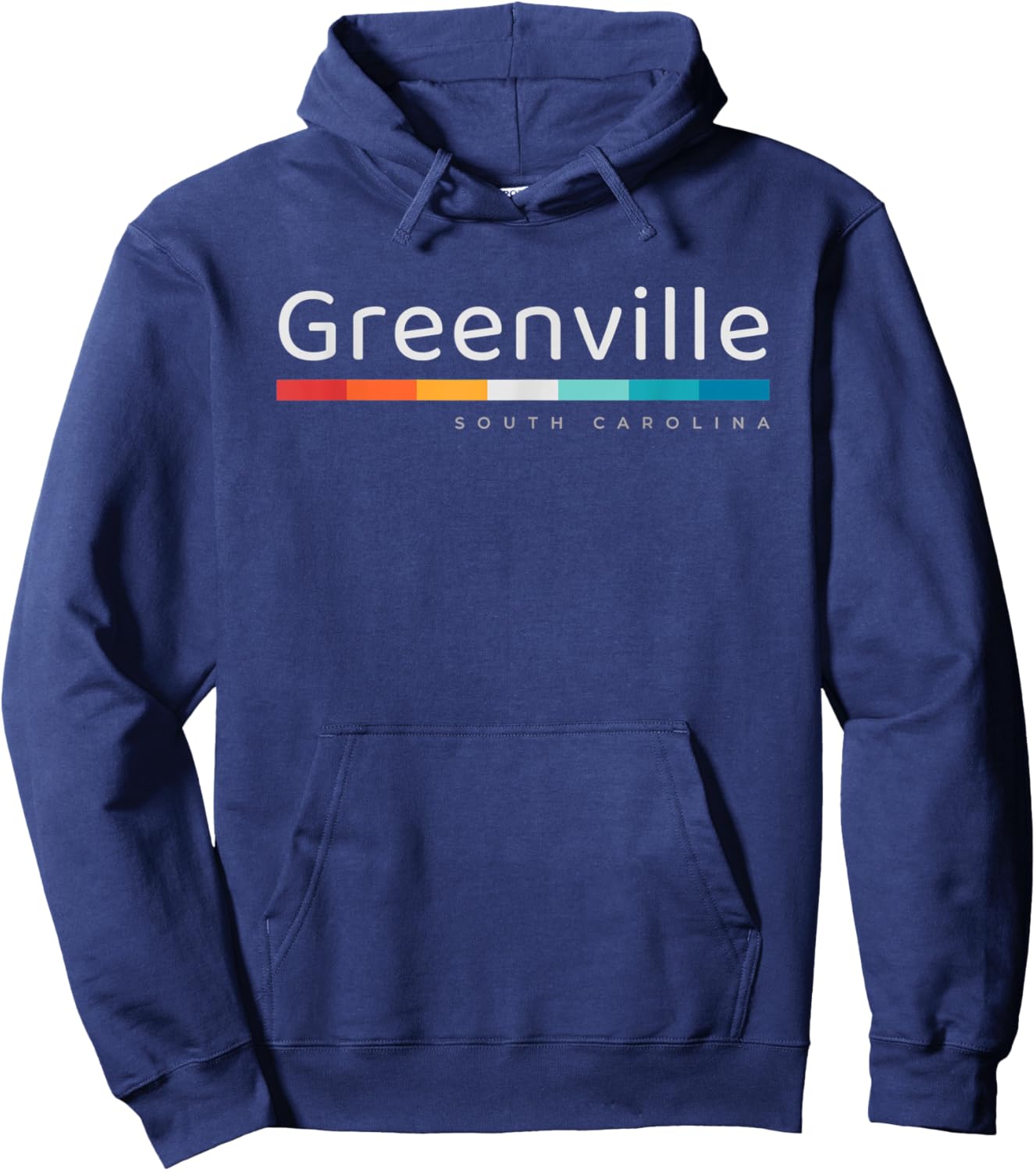 Greenville SC South Carolina Retro Design Hoodie - Hoodie | Navy