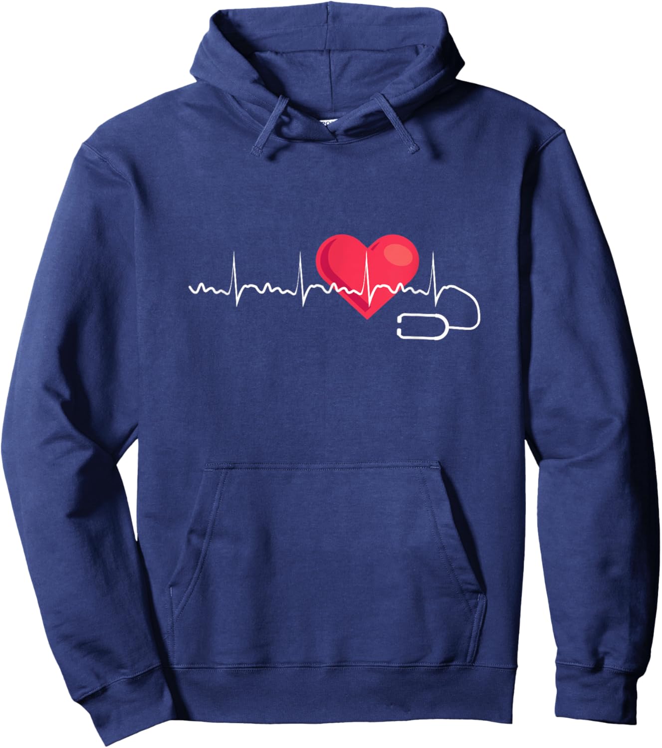 Heartbeat Cardiology Cardiologist Heart Doctor Hoodie - Hoodie | Navy