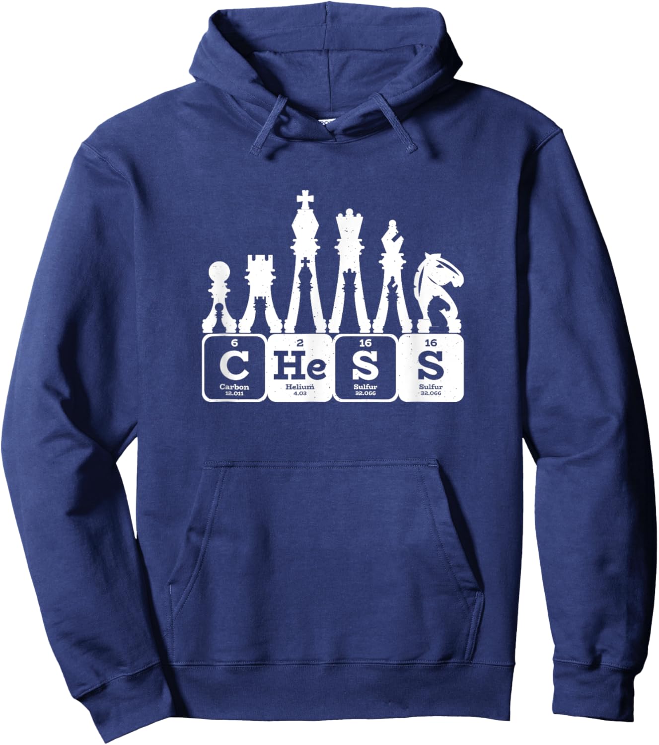 Periodic Table Elements Chess Hoodie - Hoodie | Navy