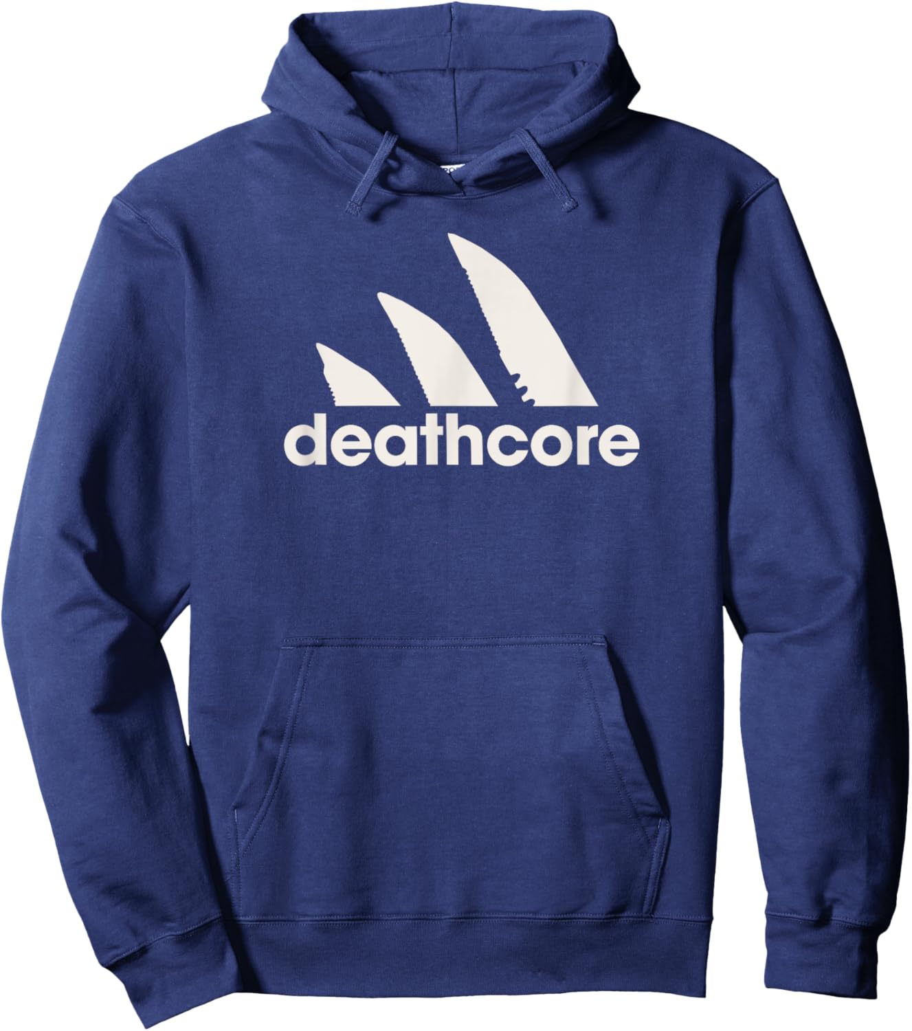 Deathcore Knives Heavy Metal Hoodie - Hoodie | Navy