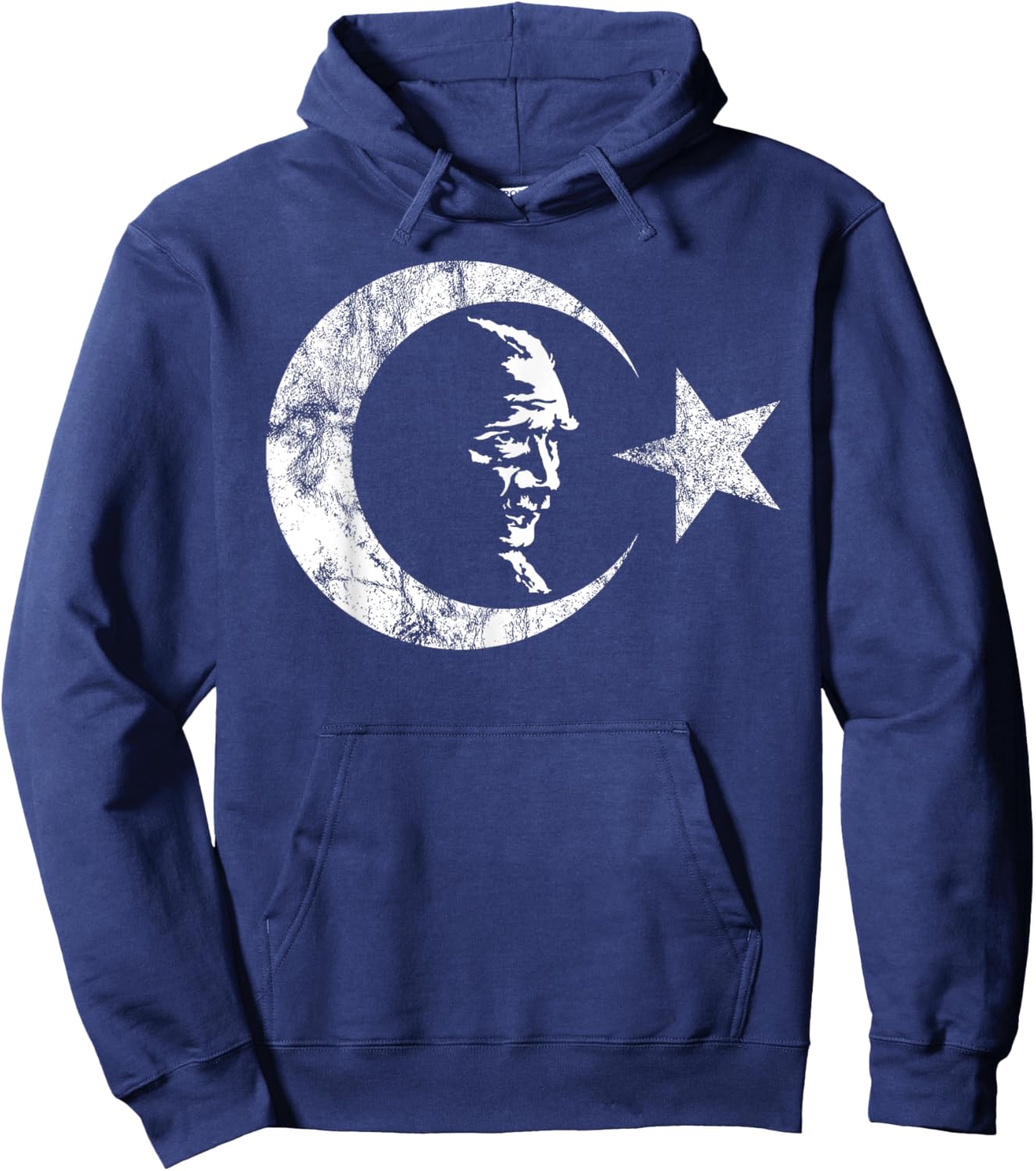 Mustafa Kemal Ataturk Turkish Flag Turkey Hoodie - Hoodie | Navy