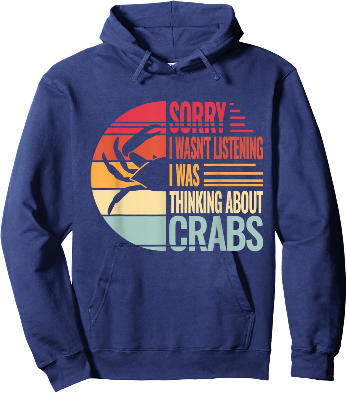 Crab Crabmeat Seafood Crabbing Crabs Crabby Hoodie - Hoodie | Navy