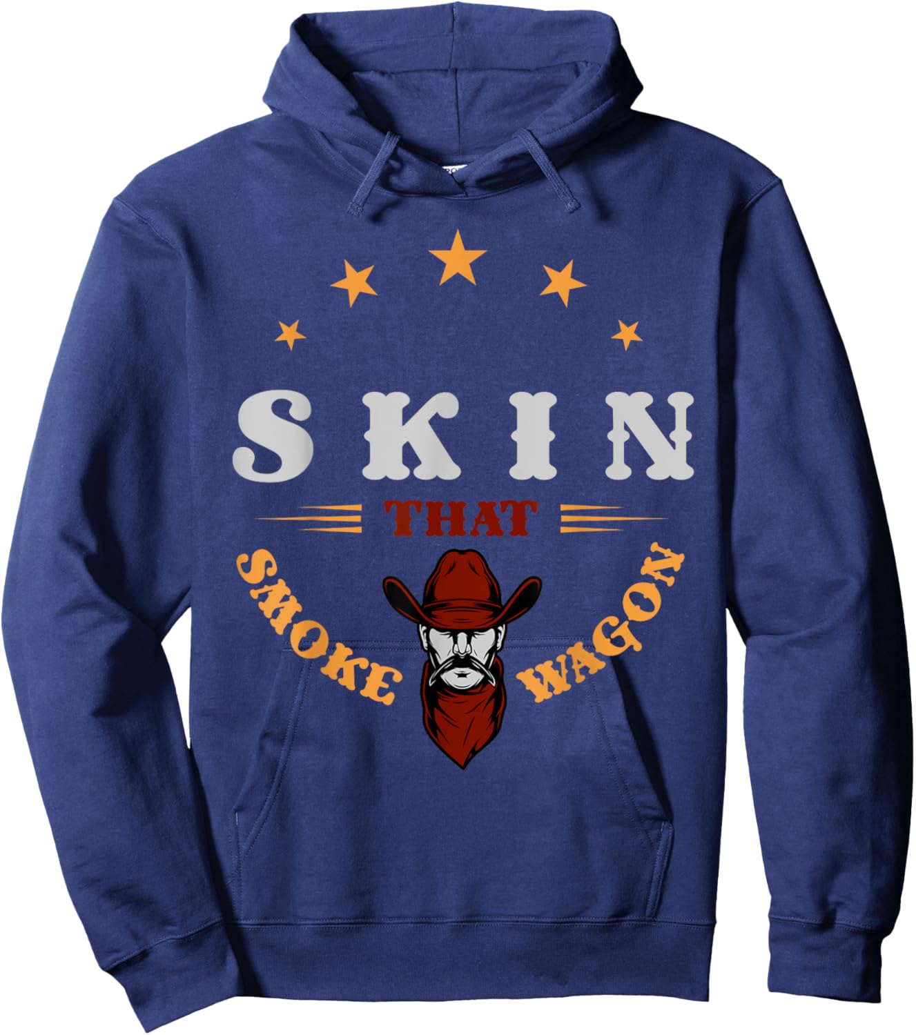 Cowboy and western movie or skin that smoke wagon Hoodie - Hoodie | Navy