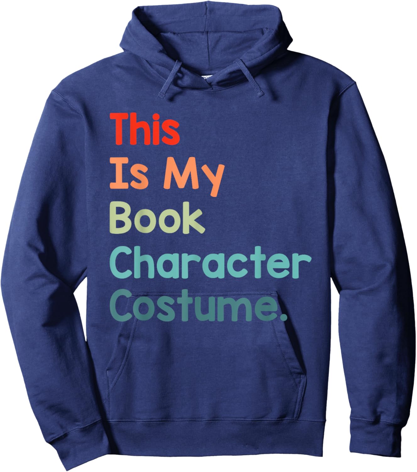 This Is My Book Character Lazy Halloween Book Lover Reading Hoodie - Hoodie | Navy