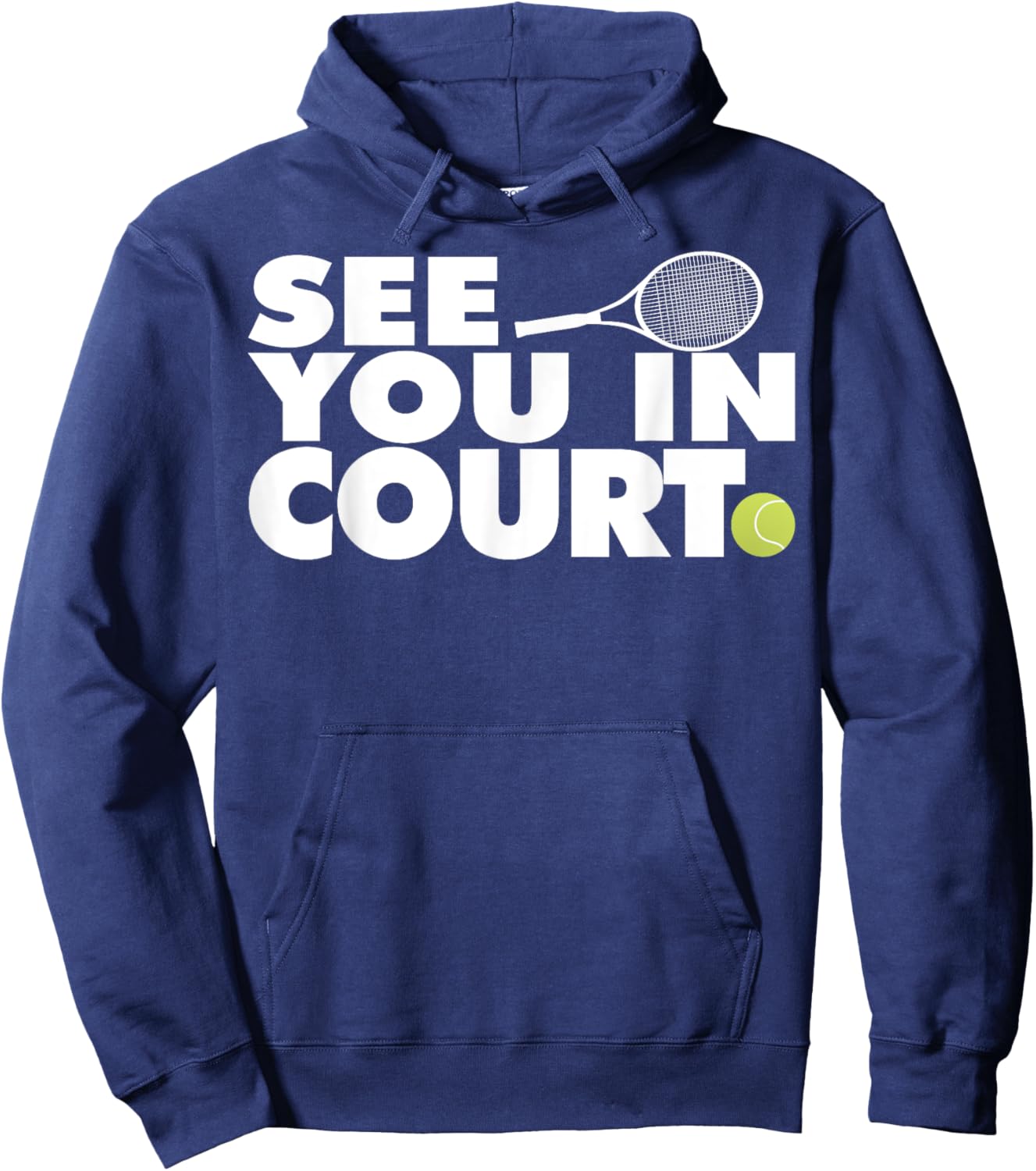 See You in Court Tennis Hoodie - Hoodie | Navy