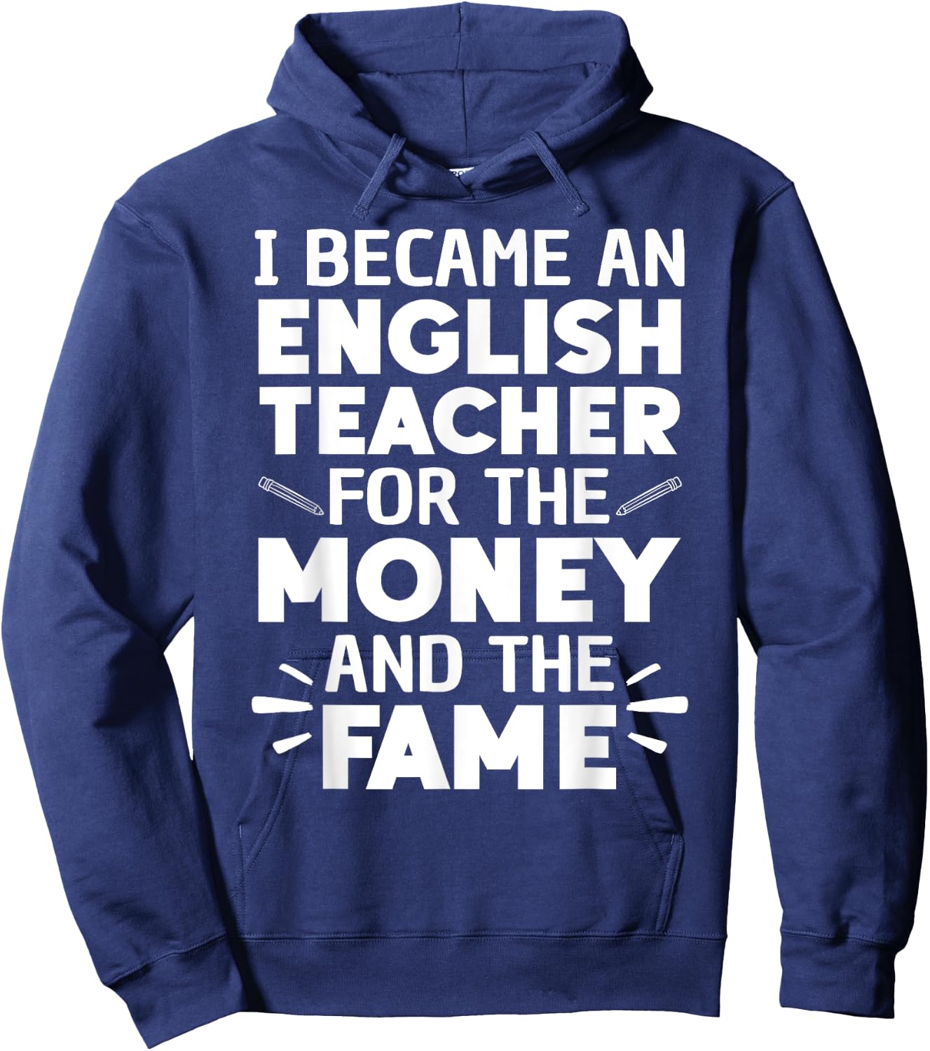 Funny English Teacher Art Women Language ELA Teacher Hoodie - Hoodie | Navy