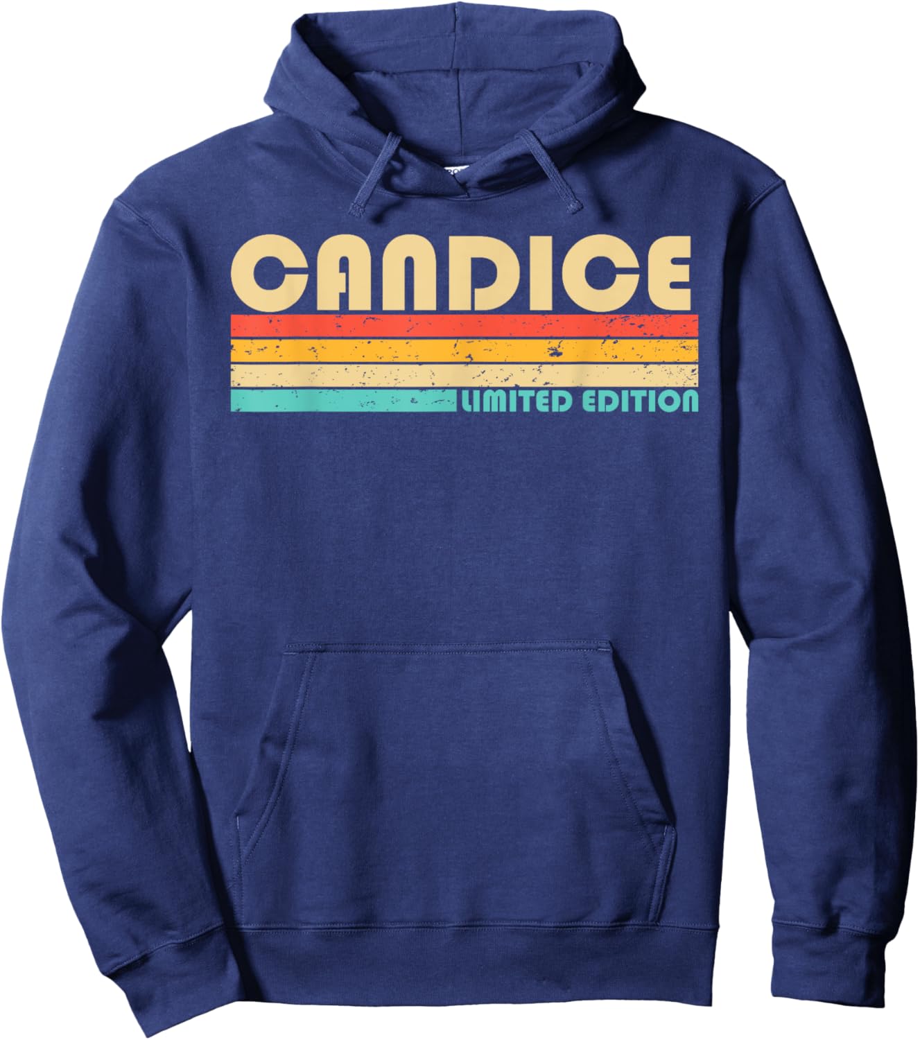 CANDICE Name Personalized Retro Vintage 80s 90s Birthday Hoodie - Hoodie | Navy