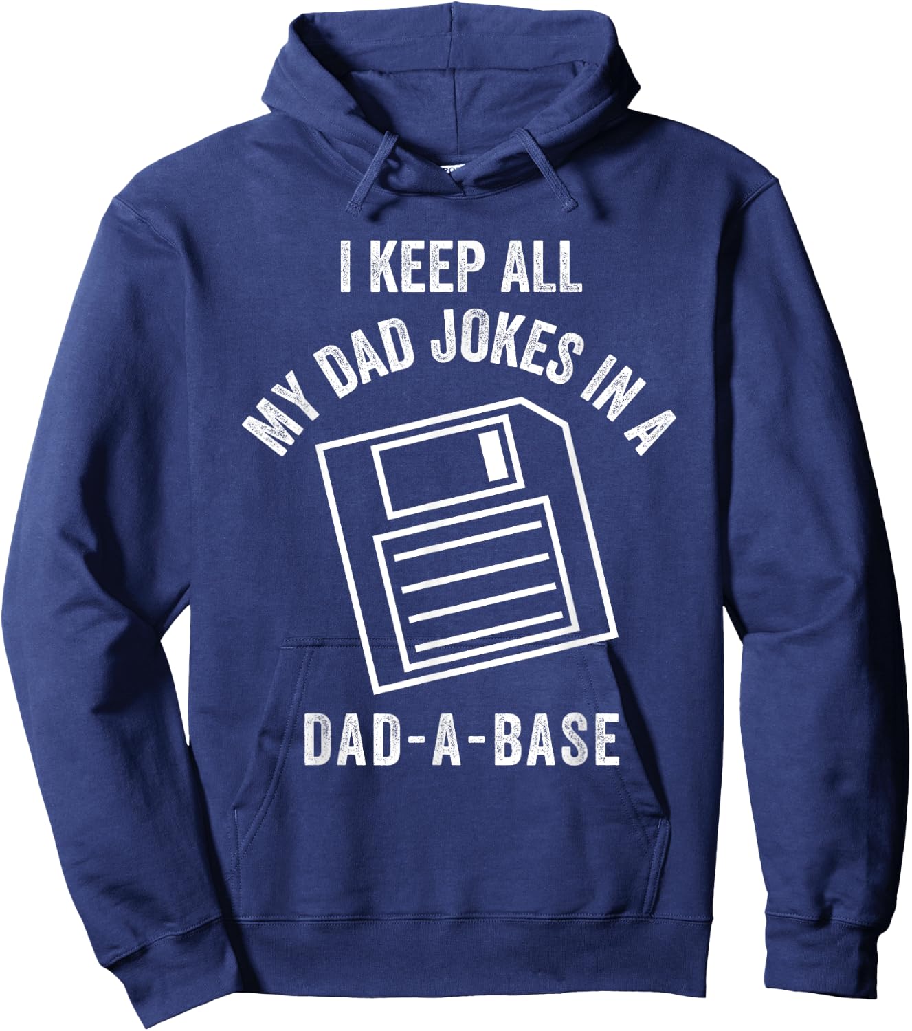 Vintage Dad A Base Jokes Funny Father's Day Sarcastic Outfit Hoodie - Hoodie | Navy