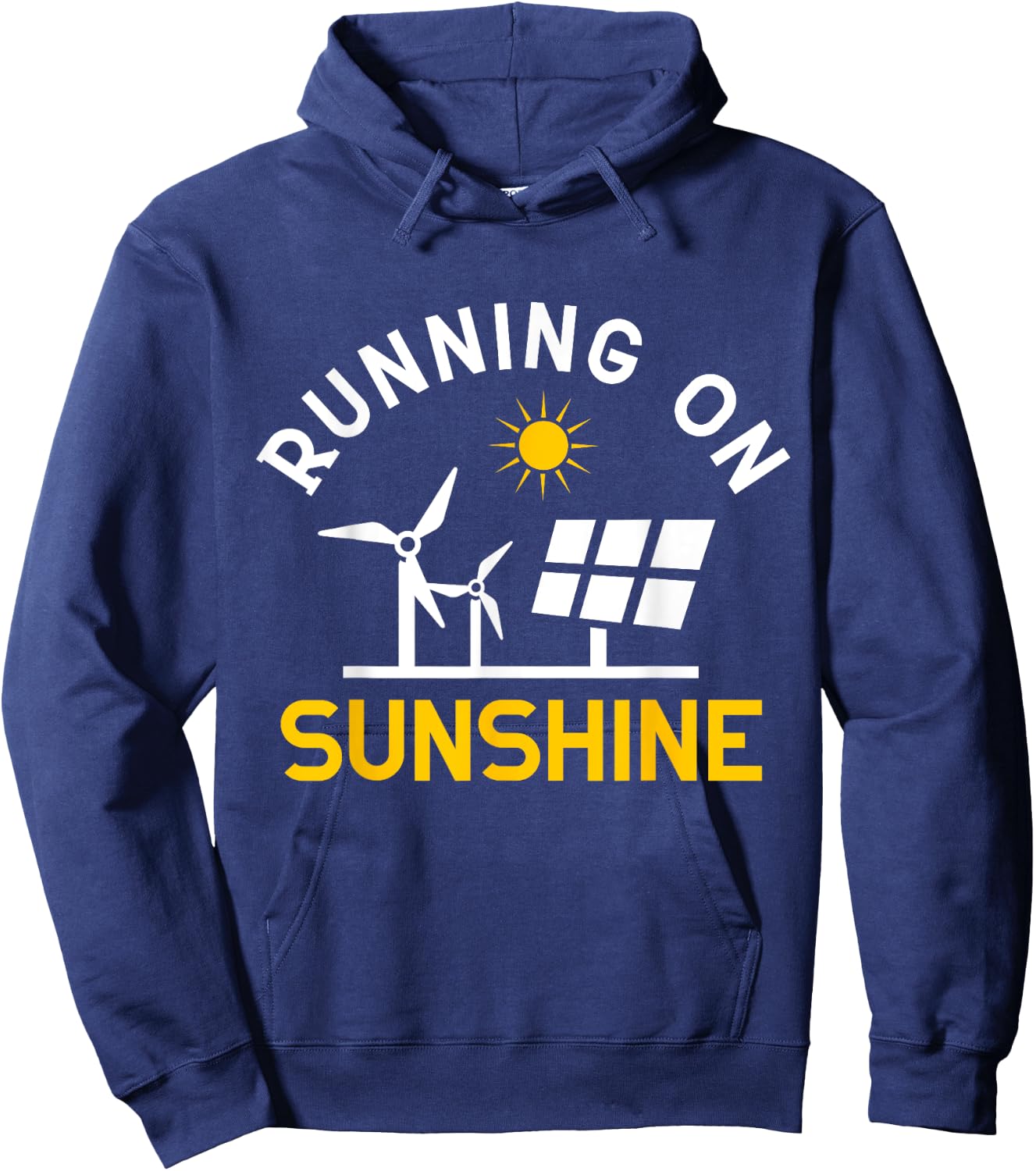 Solar Panel Solar Energy Running On Sunshine Solar Power Women Hoodie - Hoodie | Navy