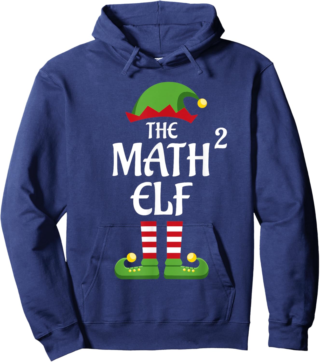 Math Elf Family Matching Group Christmas Hoodie - Hoodie | Navy