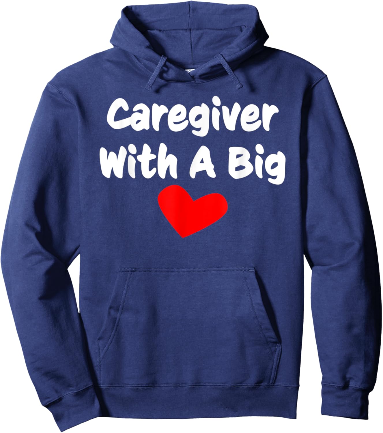 Caregiver Care Taker Gift Women Men Graphic Novelty Hoodie - Hoodie | Navy