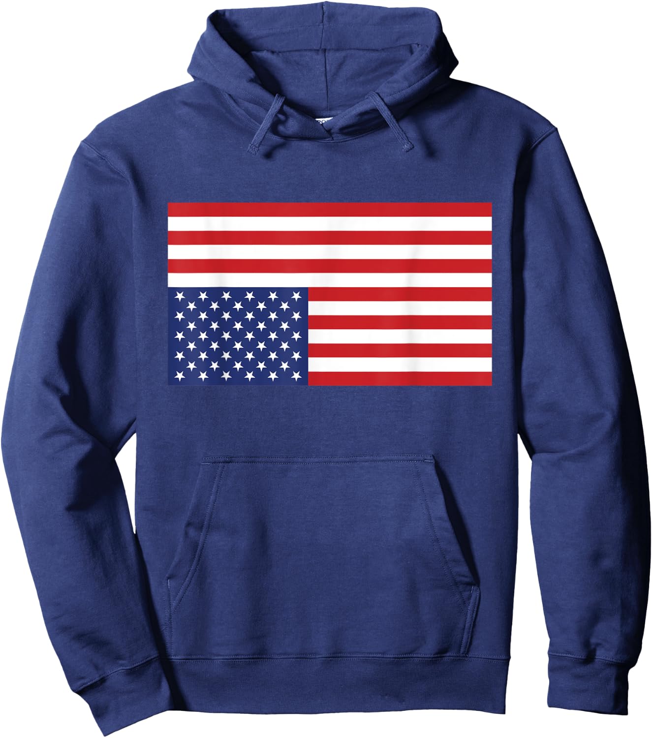 Upside Down American Flag USA Distress Hoodie - Hoodie | Navy
