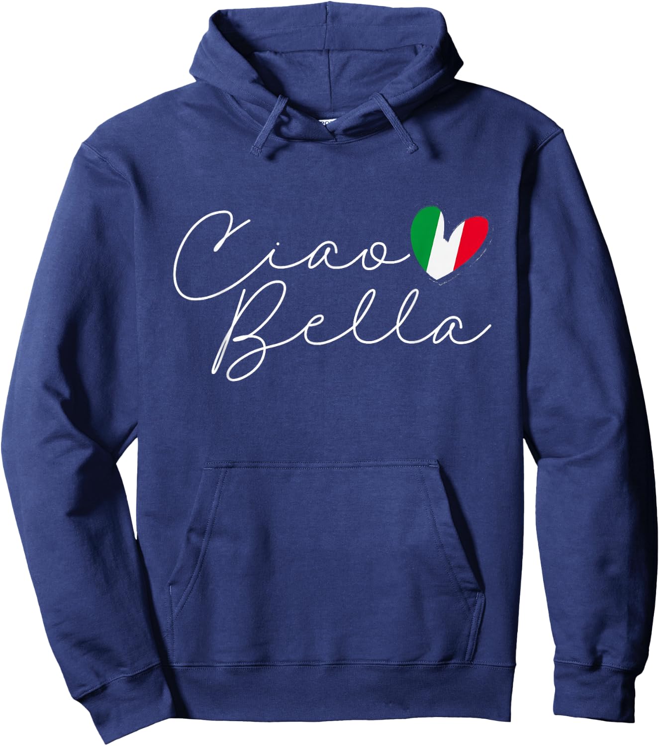 Italy Ciao Bella Italian Flag Hoodie - Hoodie | Navy