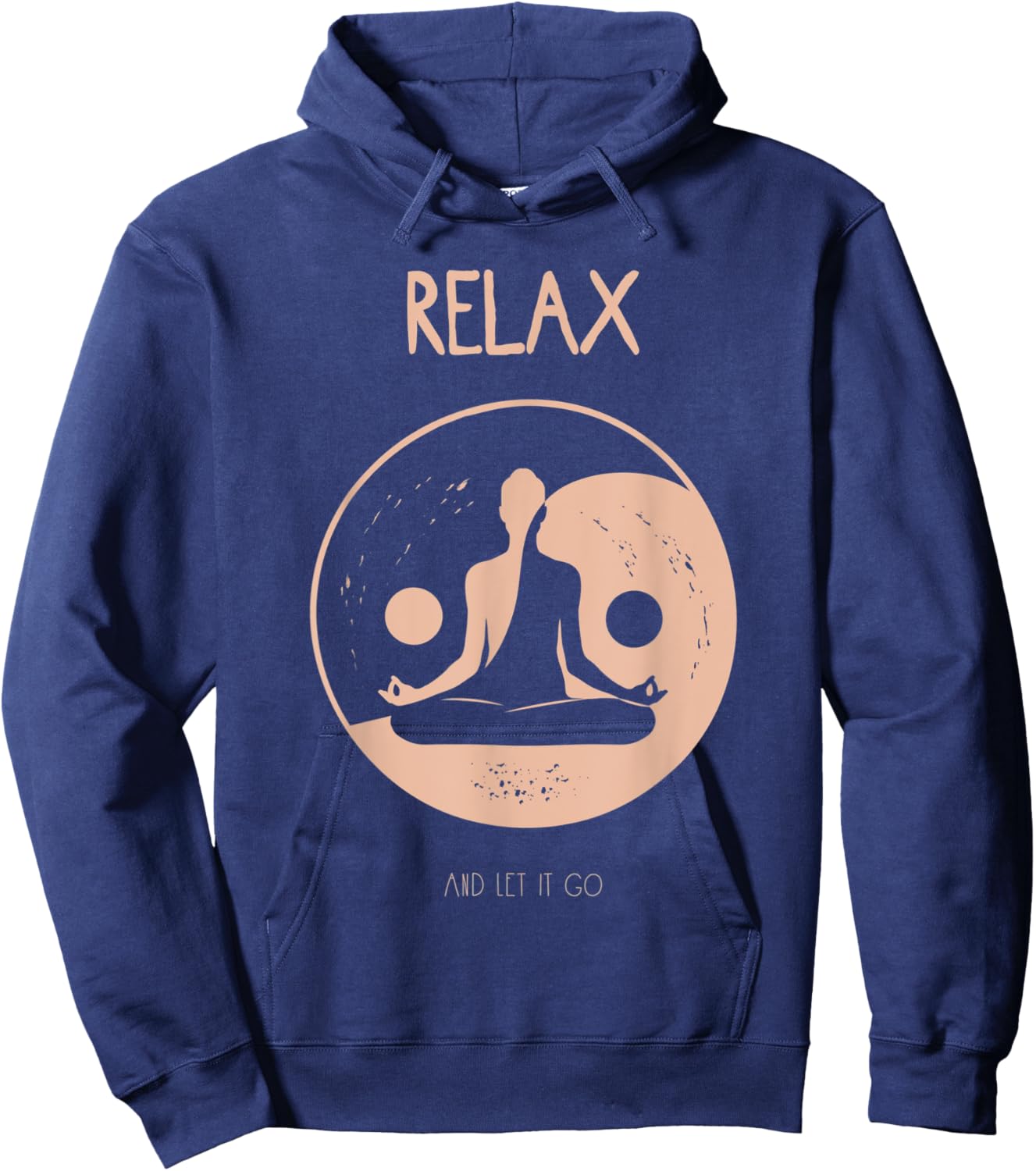 Yin Yang Meditation Hoodie - Hoodie | Navy
