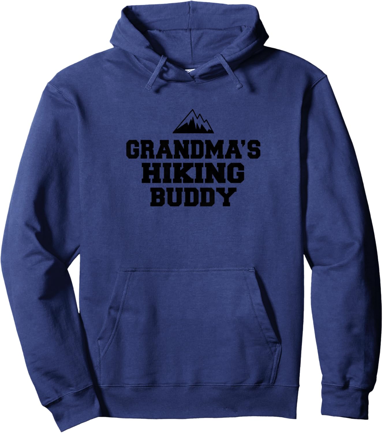 Kids Grandma's Hiking Buddy Grandson Granddaughter Hoodie - Hoodie | Navy