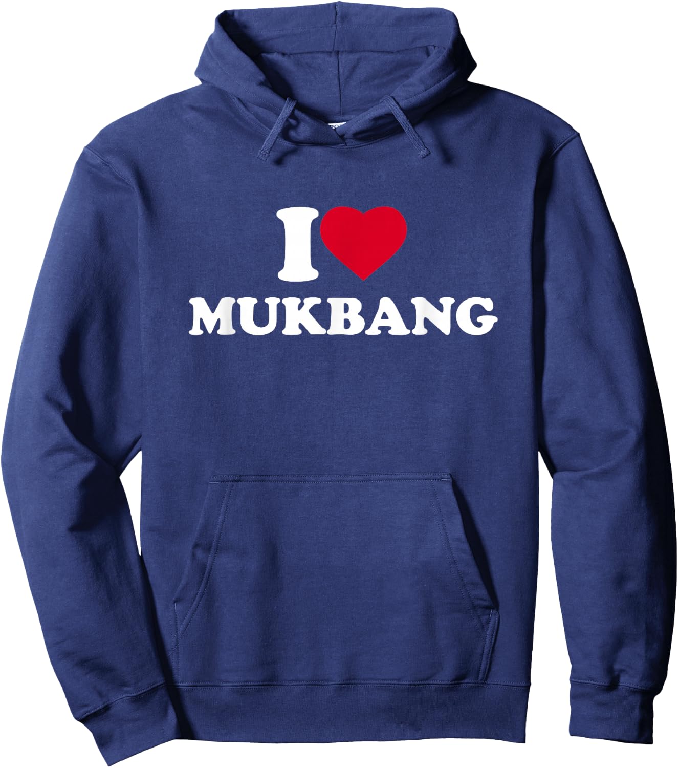 I Love Mukbang I Heart Mukbang Lover Korean Food Hoodie - Hoodie | Navy