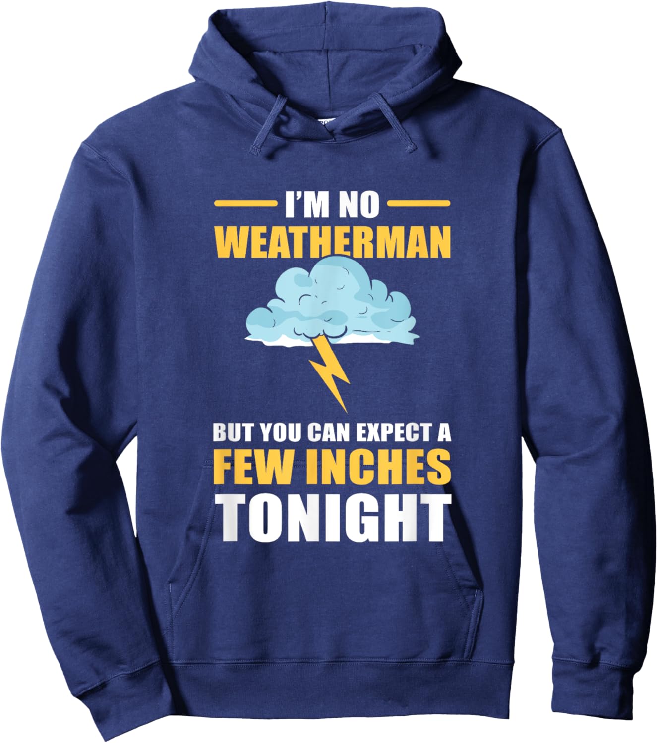 I'm No Weatherman But You Can Expect A Few Inches Tonight Hoodie - Hoodie | Navy