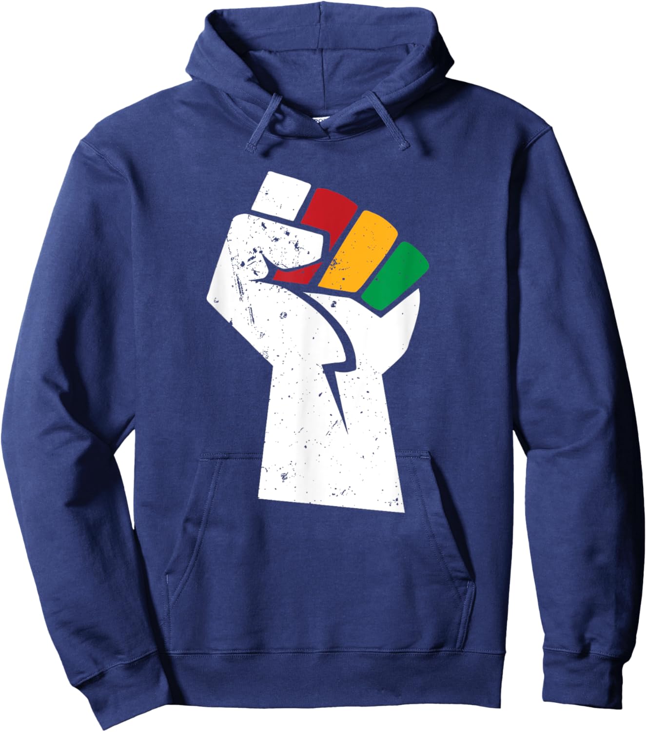 Juneteenth Black Fist Juneteenth Hoodie - Hoodie | Navy