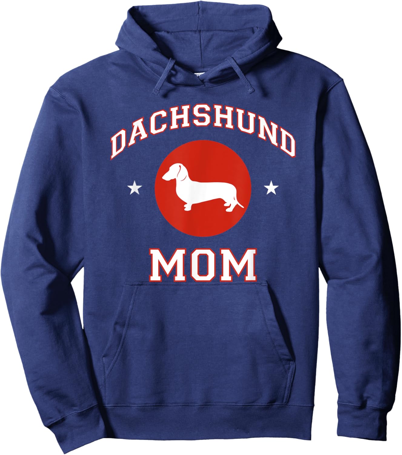 Smooth Dachshund Mom Hoodie - Hoodie | Navy