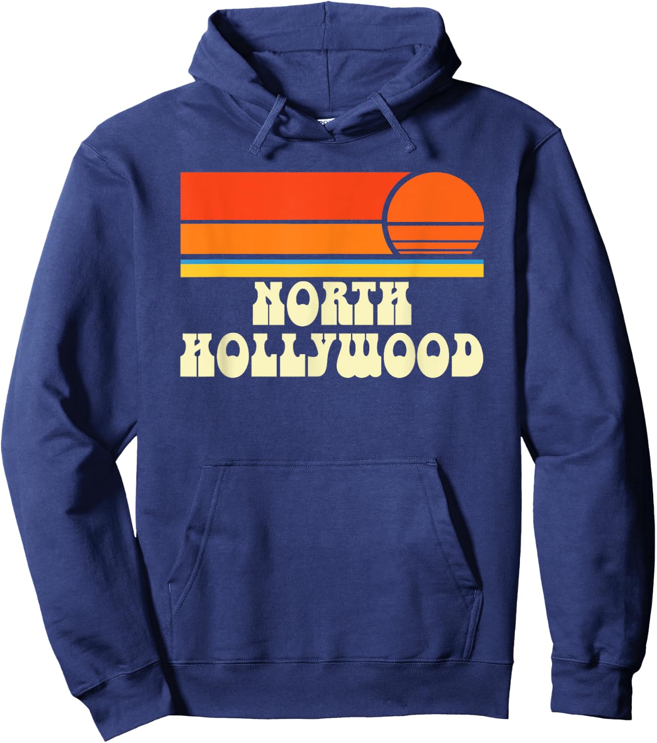 North Hollywood California CA Hoodie - Hoodie | Navy