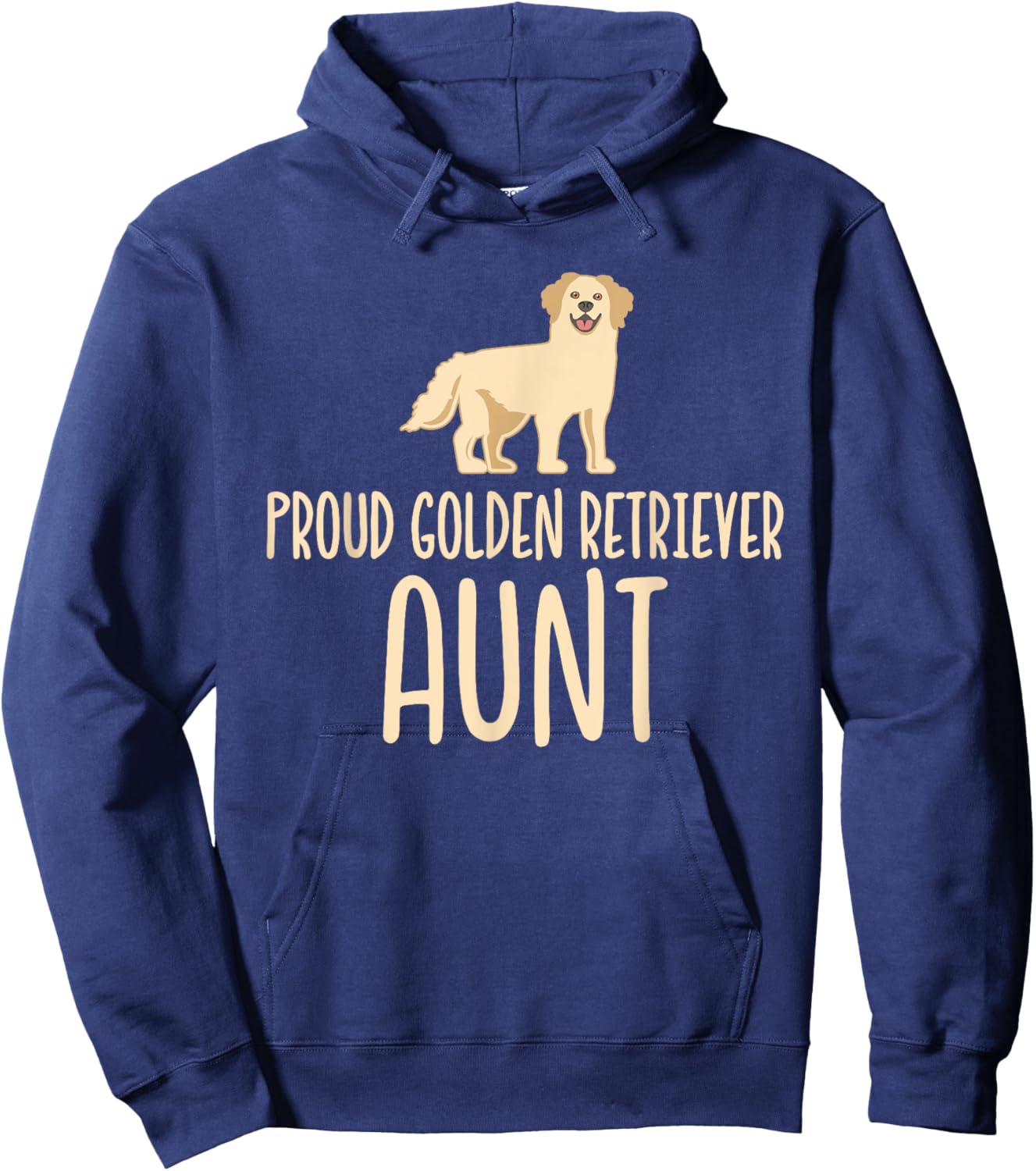 Proud Golden Retriever Aunt Hoodie - Hoodie | Navy