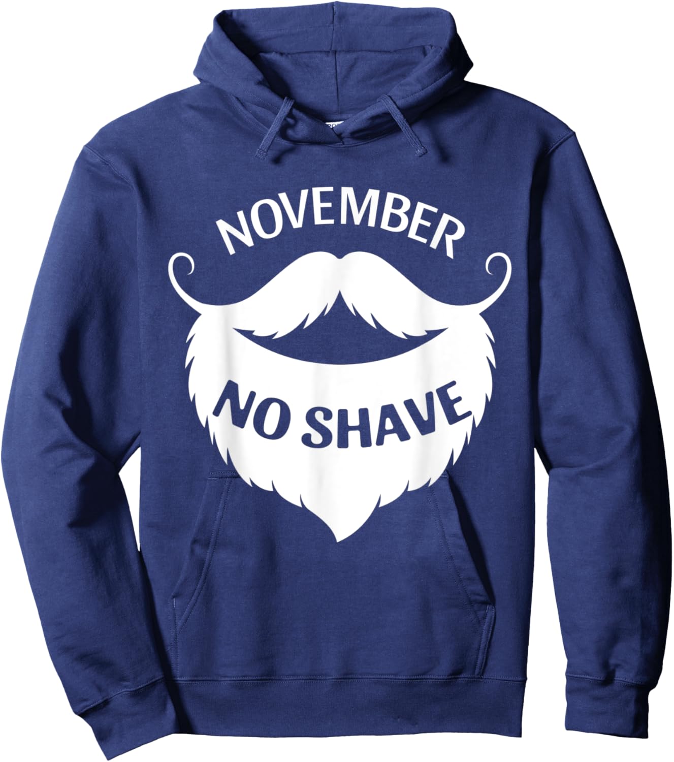 November No Shave Hoodie - Hoodie | Navy