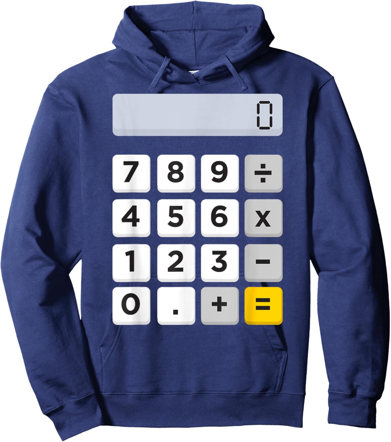 Calculator Halloween Costume Pretend I'm A Calculator Hoodie - Hoodie | Navy