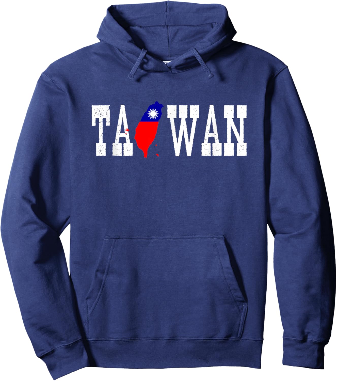 Taiwan Jersey for Love Taiwan Flag Silhouette Taiwanese Hoodie - Hoodie | Navy