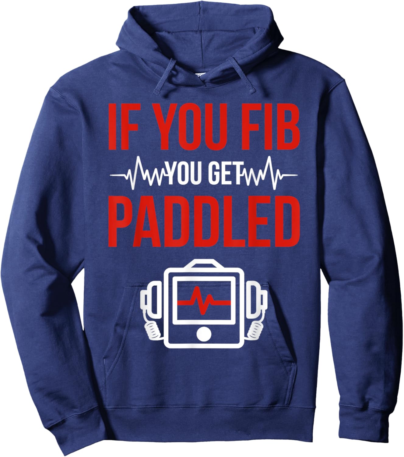 Funny Emergency Nurse ER Nursing Hoodie - Hoodie | Navy