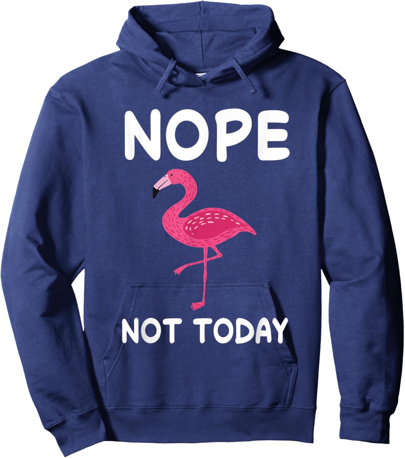 Flamingo Nap Sleeping Pajama Nightgown Hoodie - Hoodie | Navy
