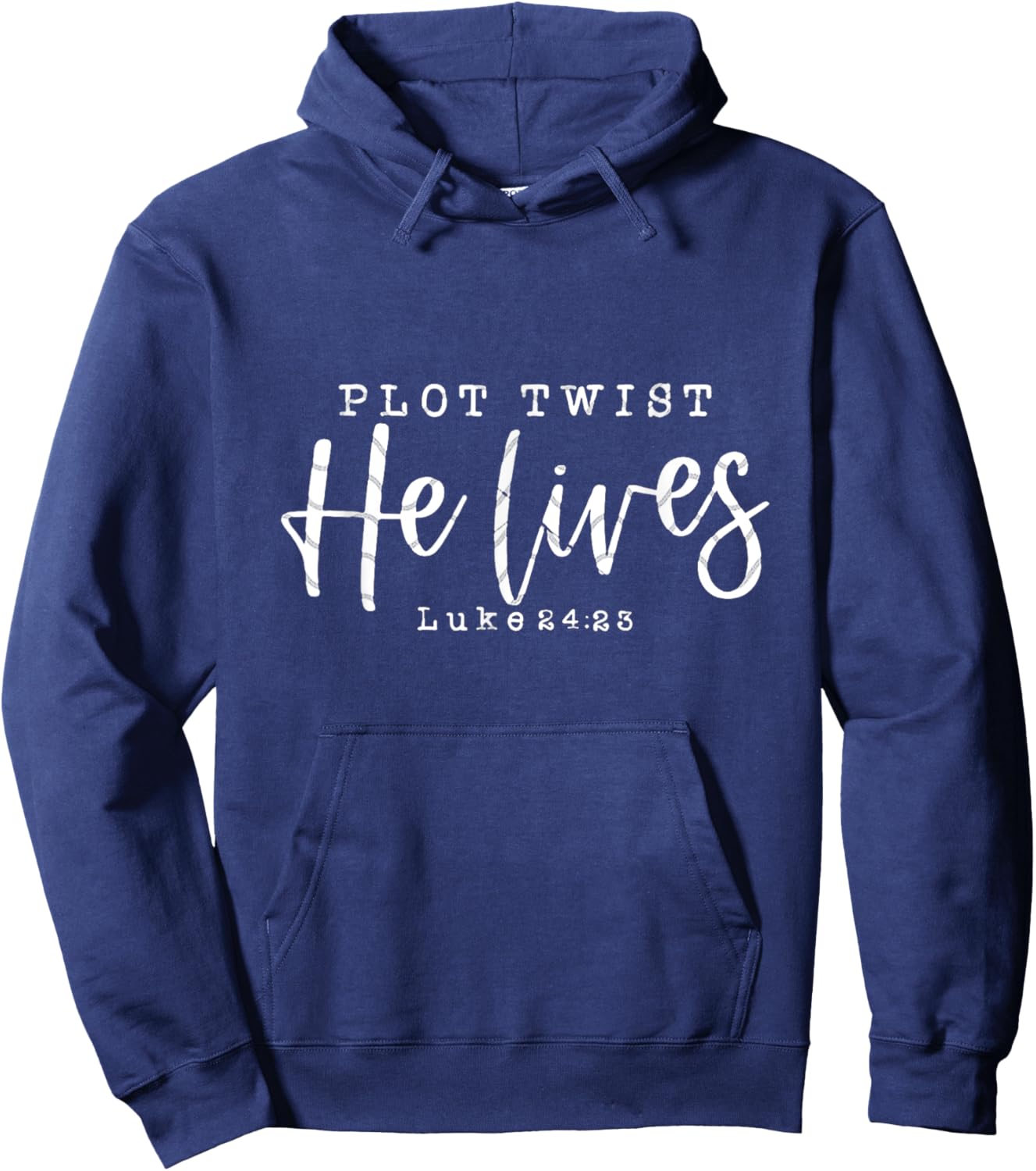 Plot Twists He Lives Hoodie - Hoodie | Navy