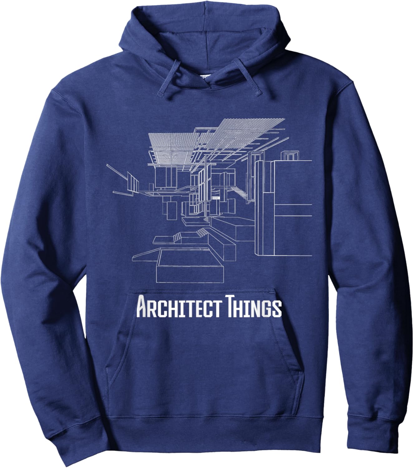Architect Things - Architecture Artwork Designer Planner Hoodie - Hoodie | Navy