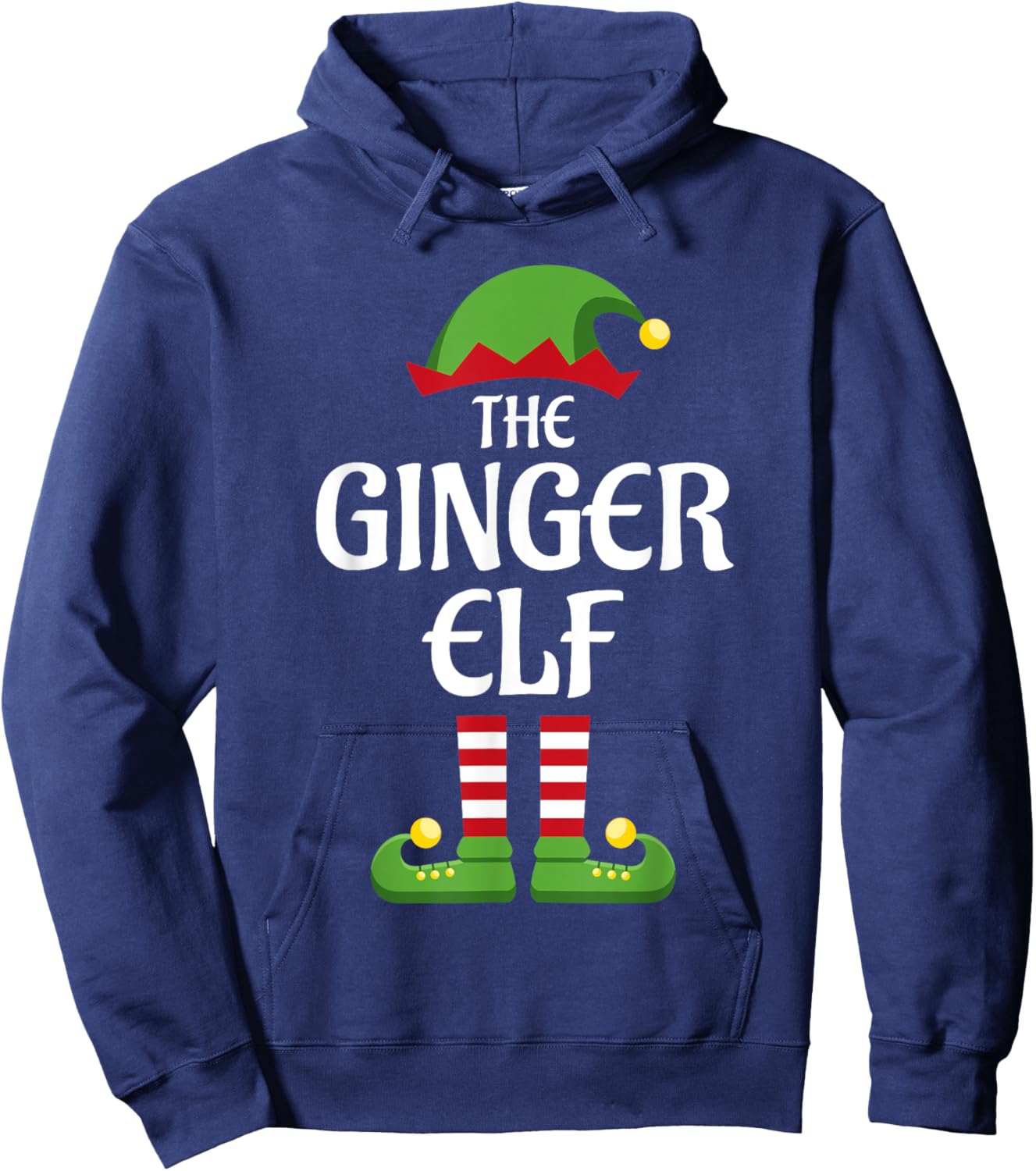 Ginger Elf Family Matching Group Christmas Hoodie - Hoodie | Navy