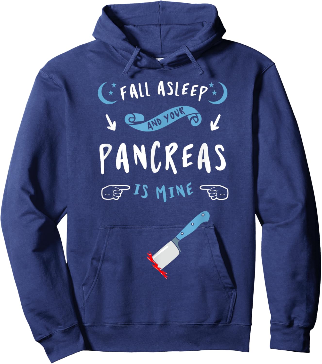 Diabetes Type 1 2 Diabetic Patient Pancreas Survivors Hoodie - Hoodie | Navy