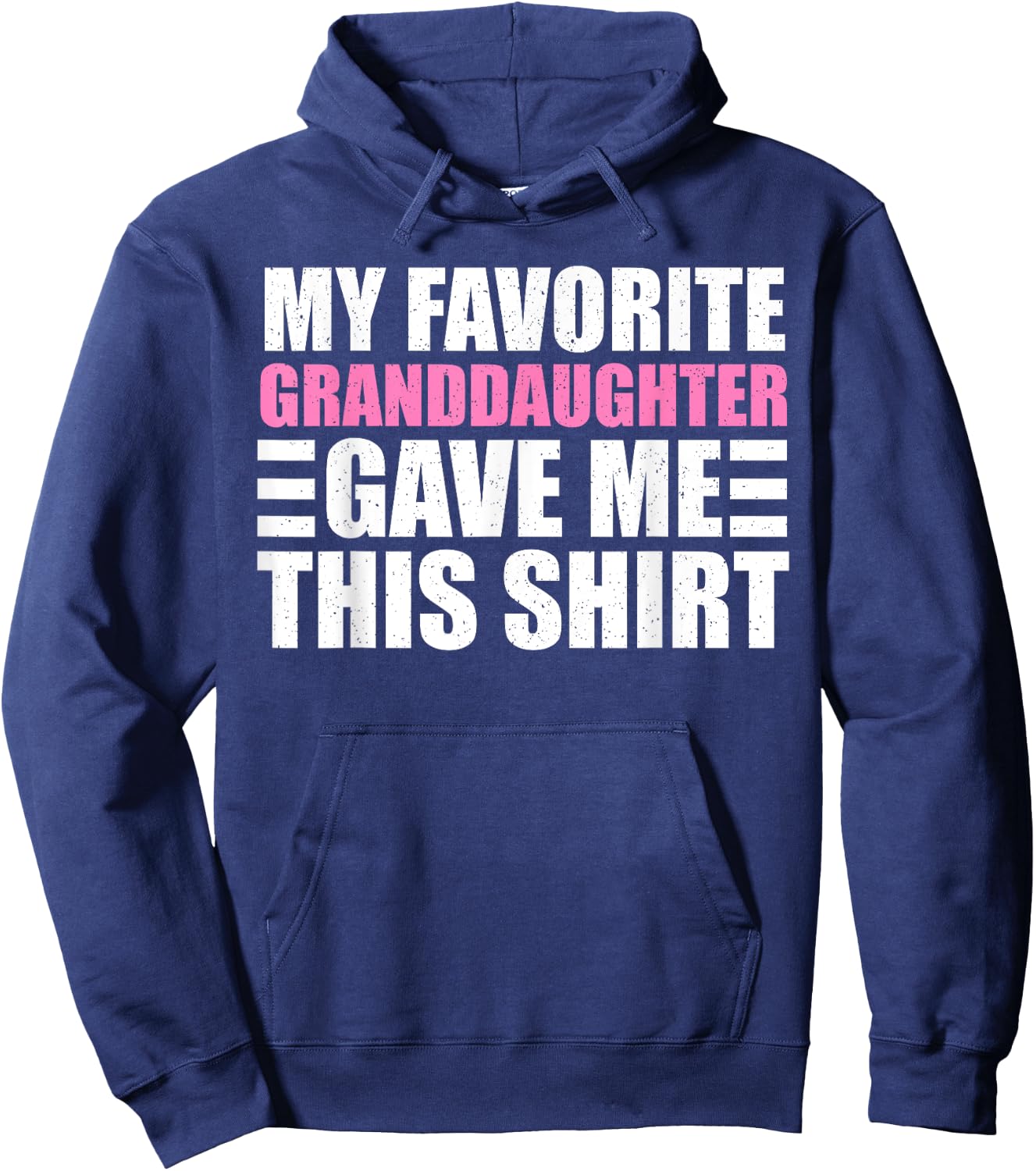 Funny Grandpa Art From Granddaughter Grandfather Hoodie - Hoodie | Navy