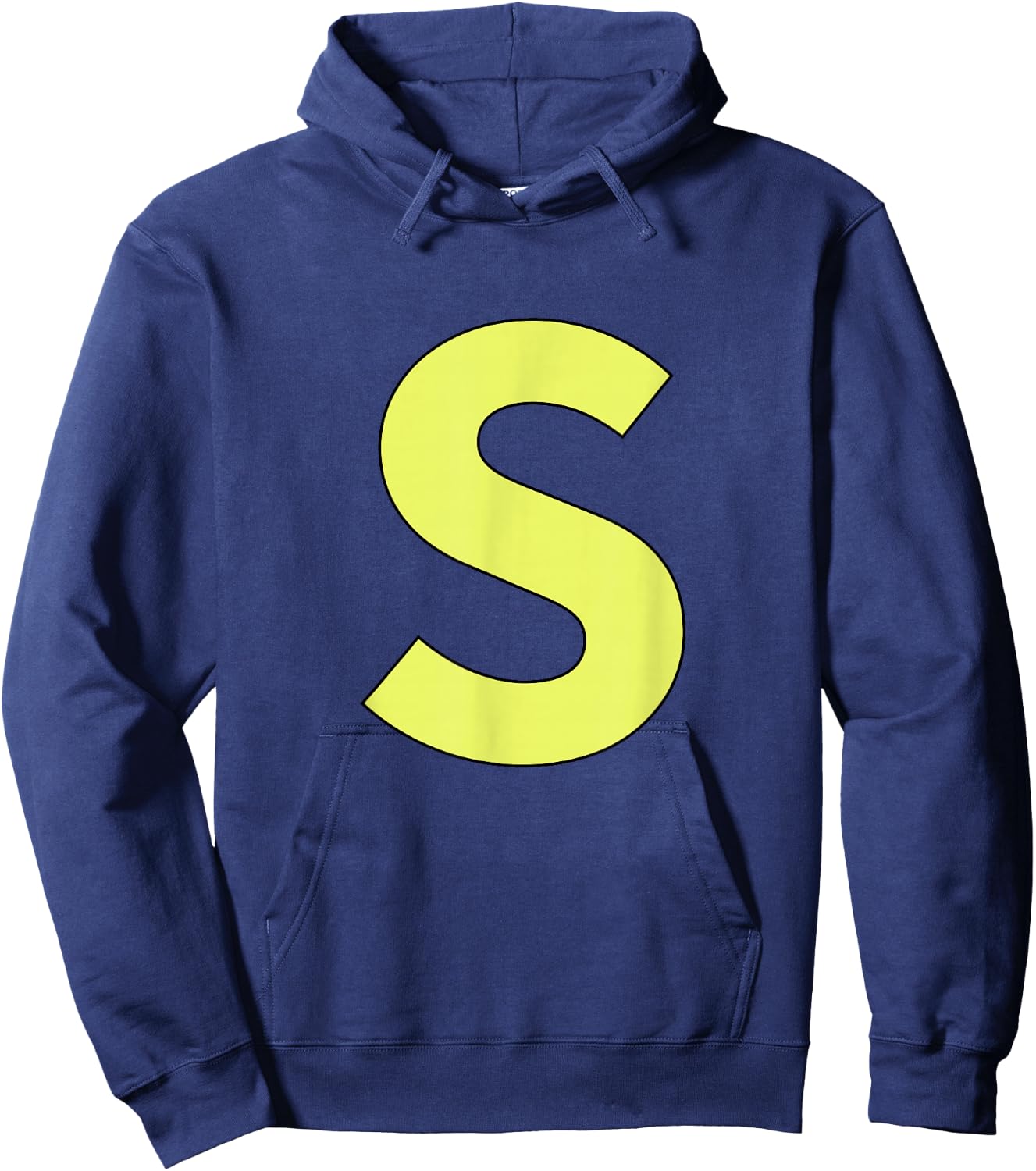 Funny Letter S Blue Halloween Costume Hoodie - Hoodie | Navy