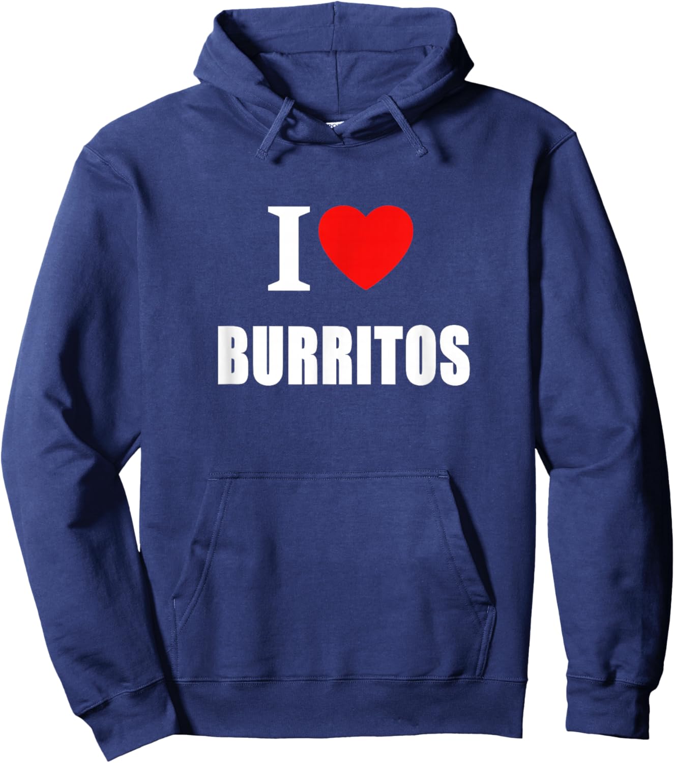 I Love Burritos Women And Students Hoodie - Hoodie | Navy