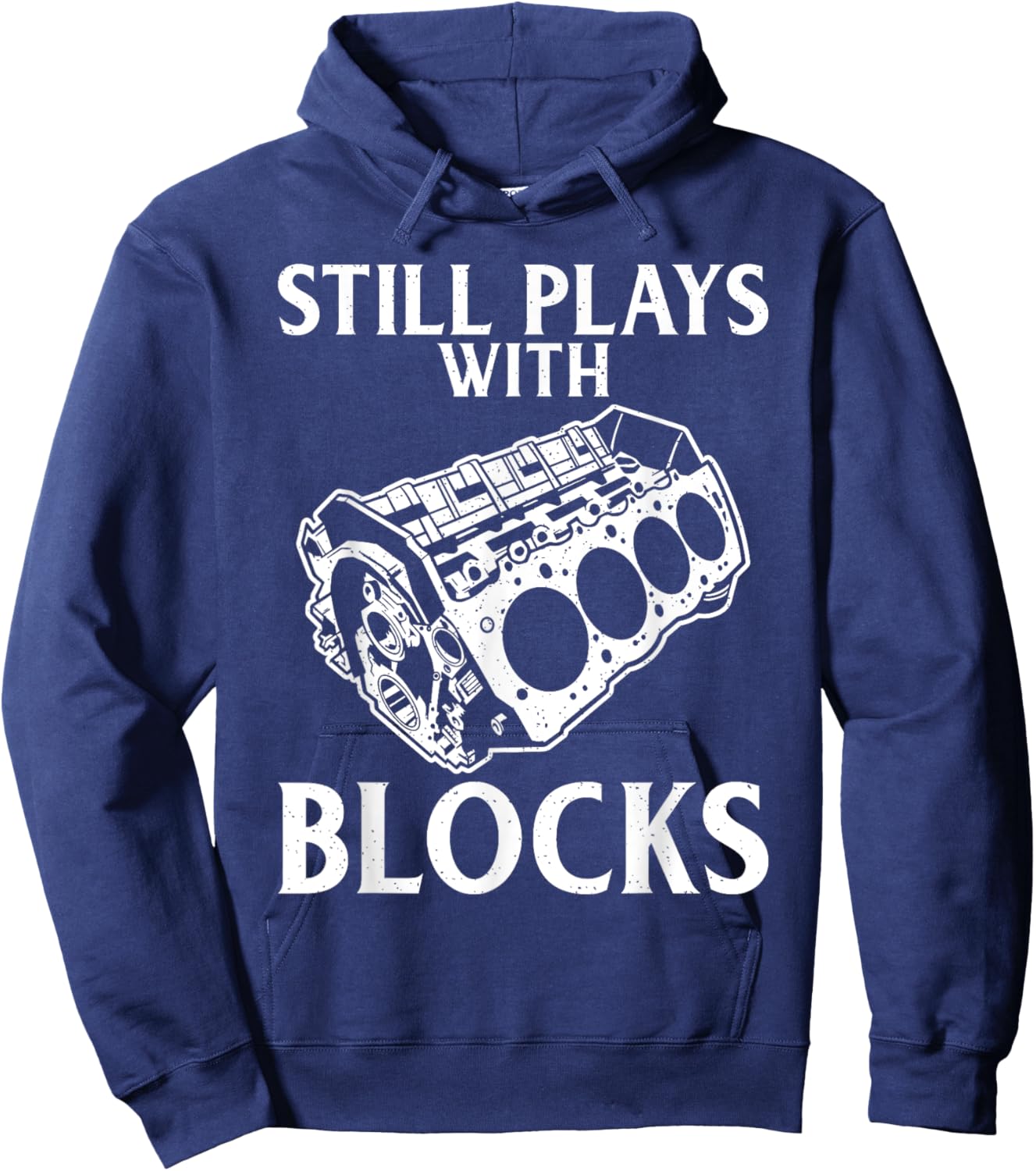 Still plays with Blocks Repair Mechanic Hoodie - Hoodie | Navy