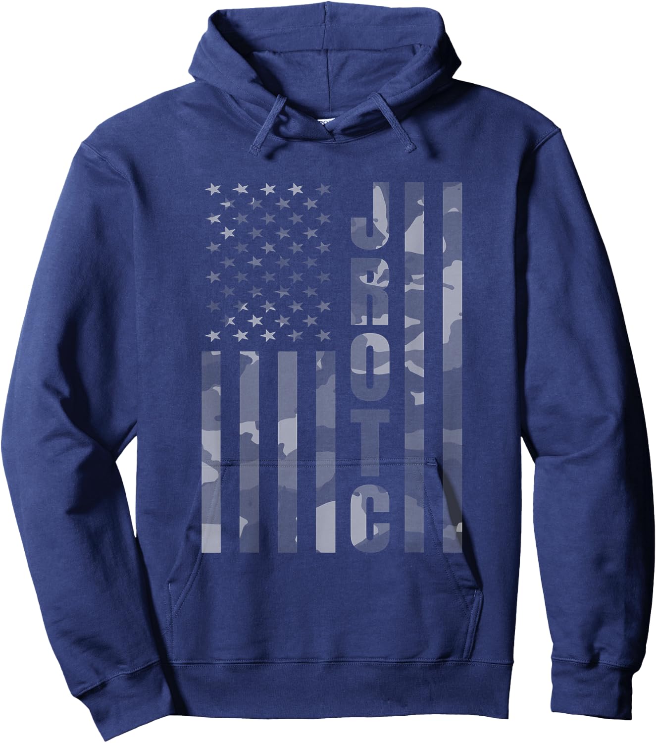 JROTC Cadet United States Junior ROTC Camouflage US Flag Hoodie - Hoodie | Navy
