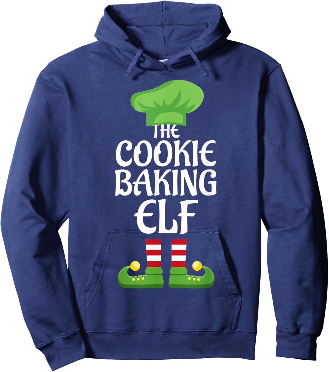 Cookie Baking Elf Family Matching Group Christmas Hoodie - Hoodie | Navy