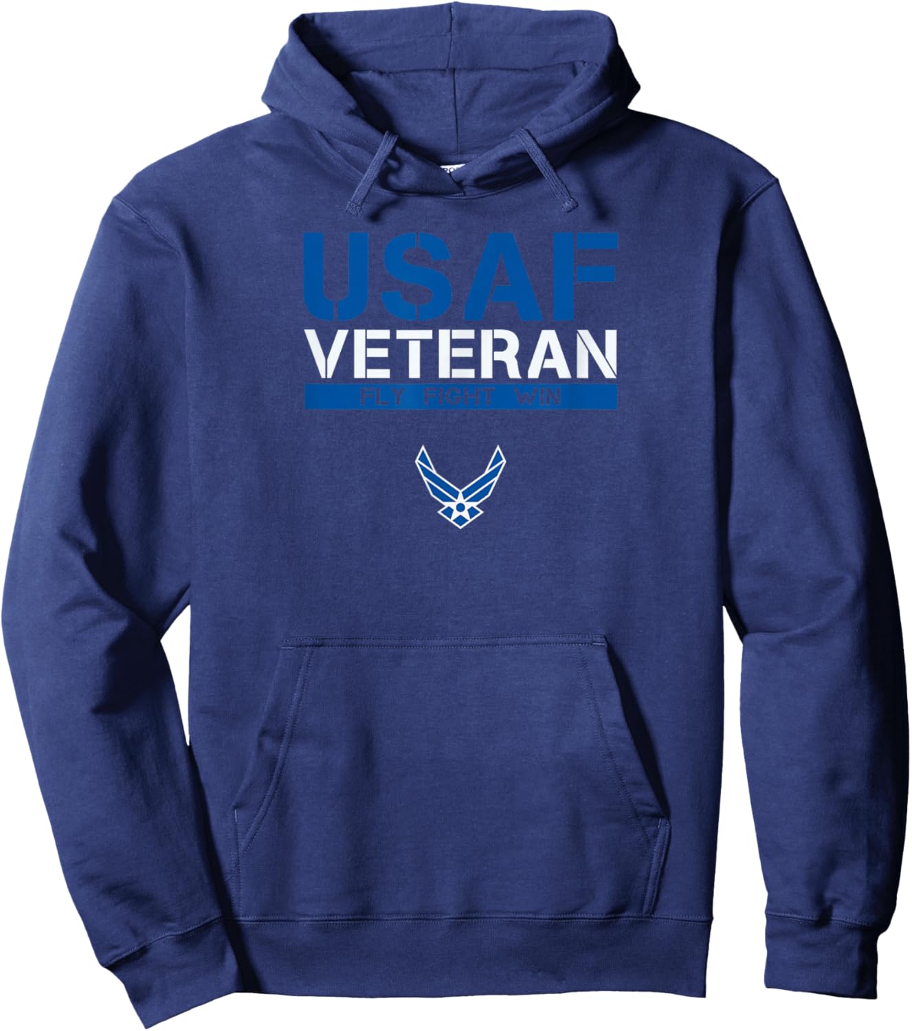 USAF Veteran - Fly Fight Win Hoodie - Hoodie | Navy