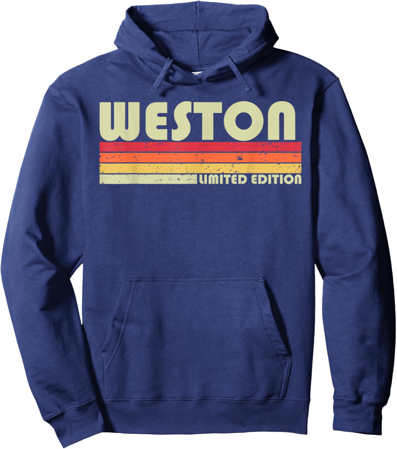 WESTON Surname Funny Retro Vintage 80s 90s Birthday Reunion Hoodie - Hoodie | Navy