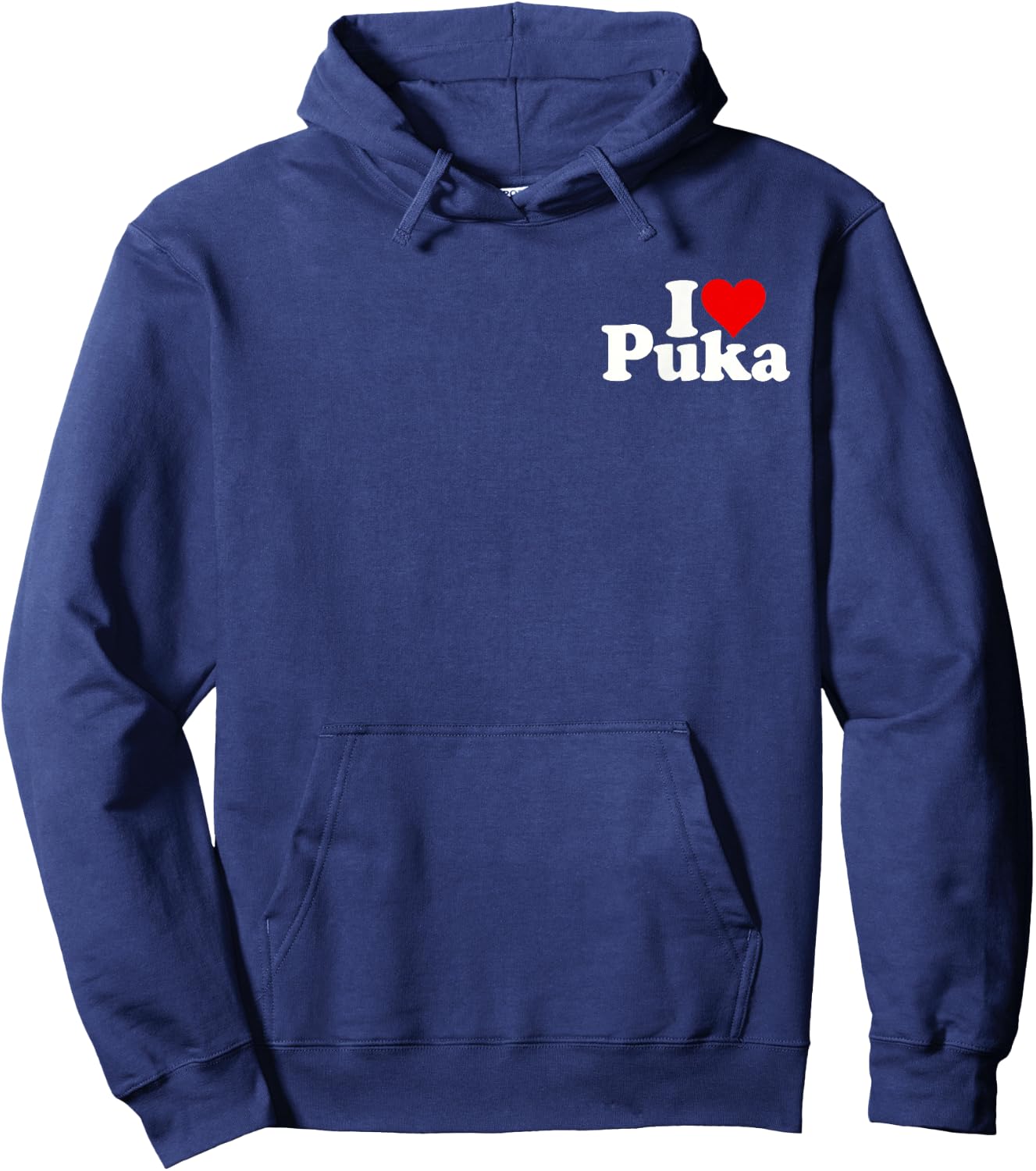 I Love Heart Puka Hoodie - Hoodie | Navy