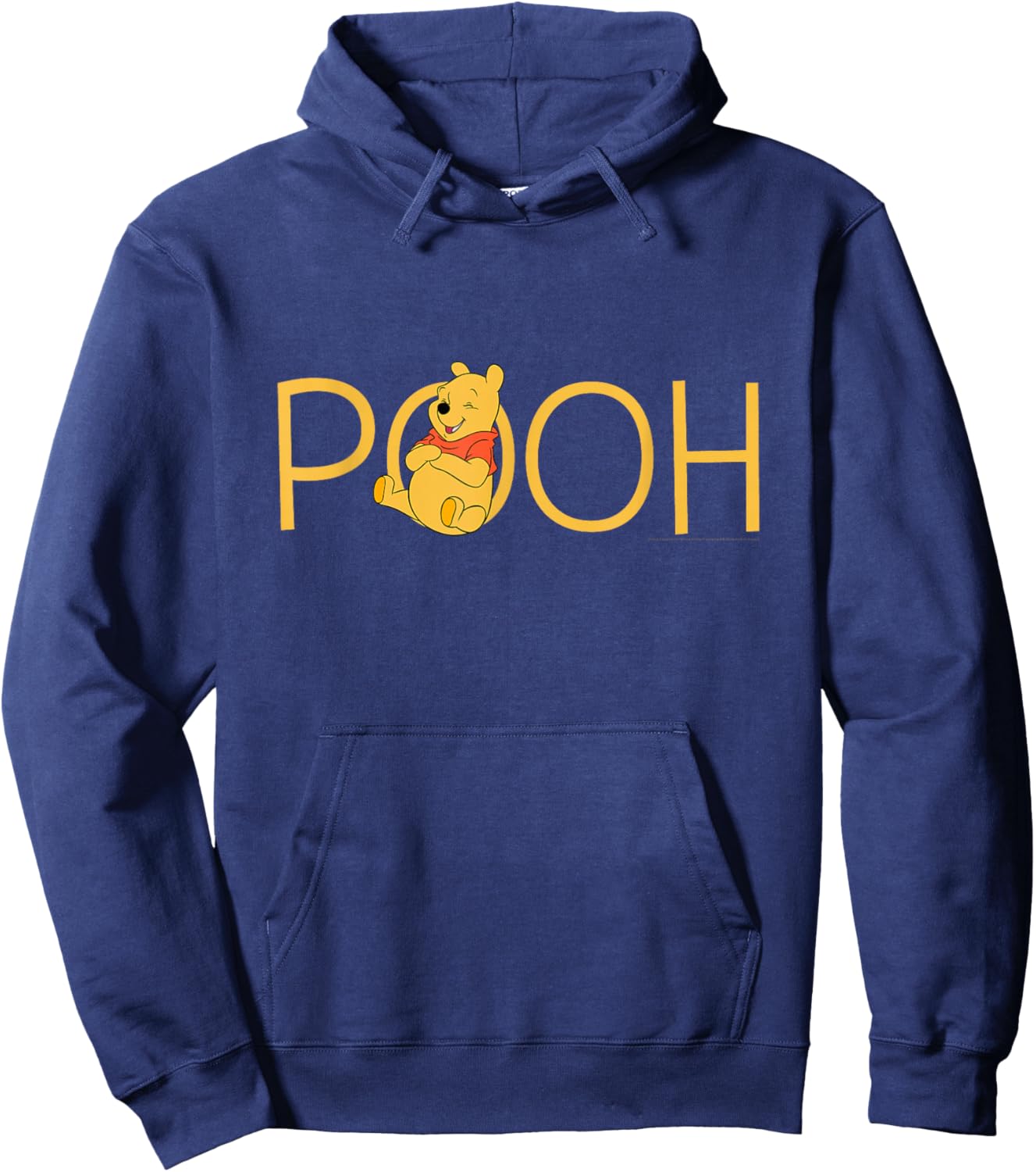 Disney Winnie The Pooh Classic Lettering Small Hoodie - Hoodie | Navy