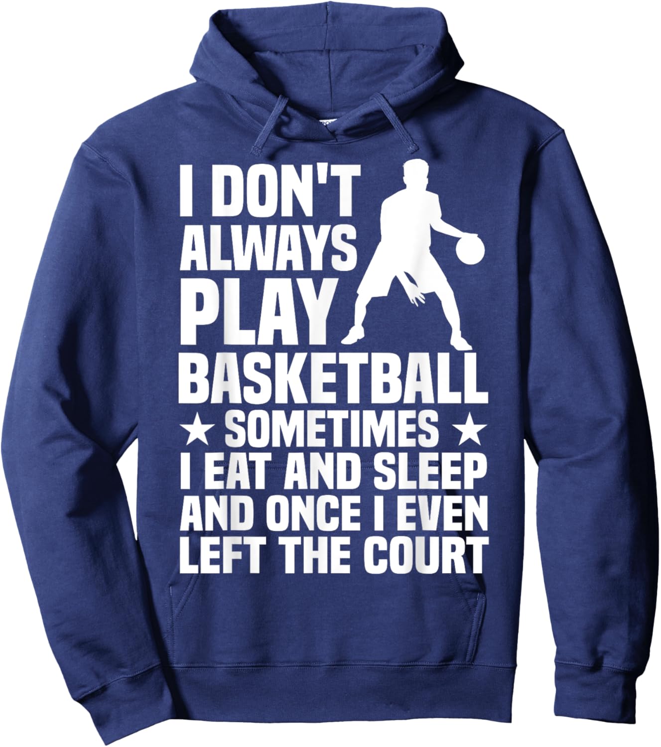 Funny Basketball Design Women Basketball Player Hoop Hoodie - Hoodie | Navy