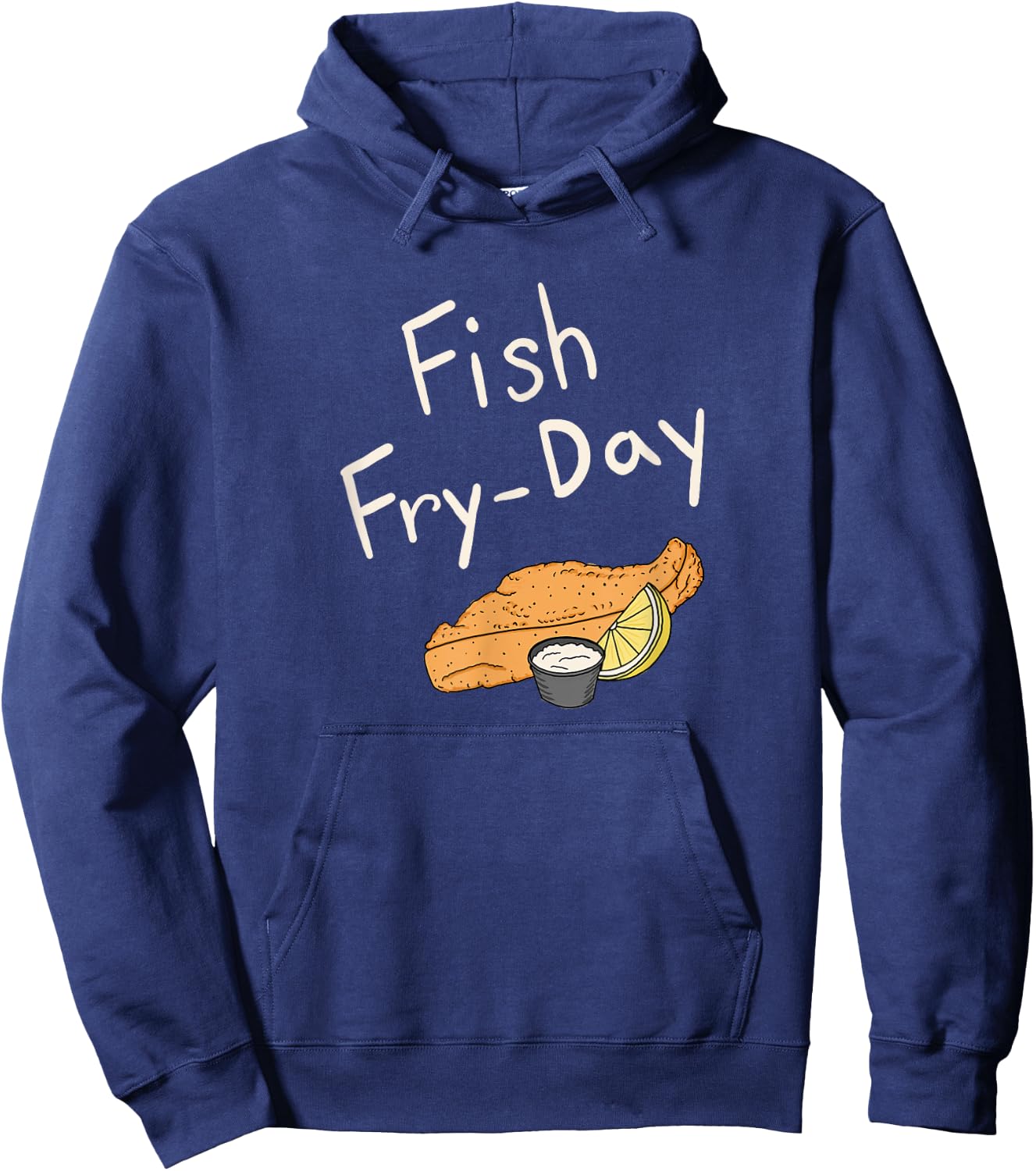 Fish Fry-Day | Fish Fry Friday | Fried Fish | Fisherman Gift Hoodie - Hoodie | Navy
