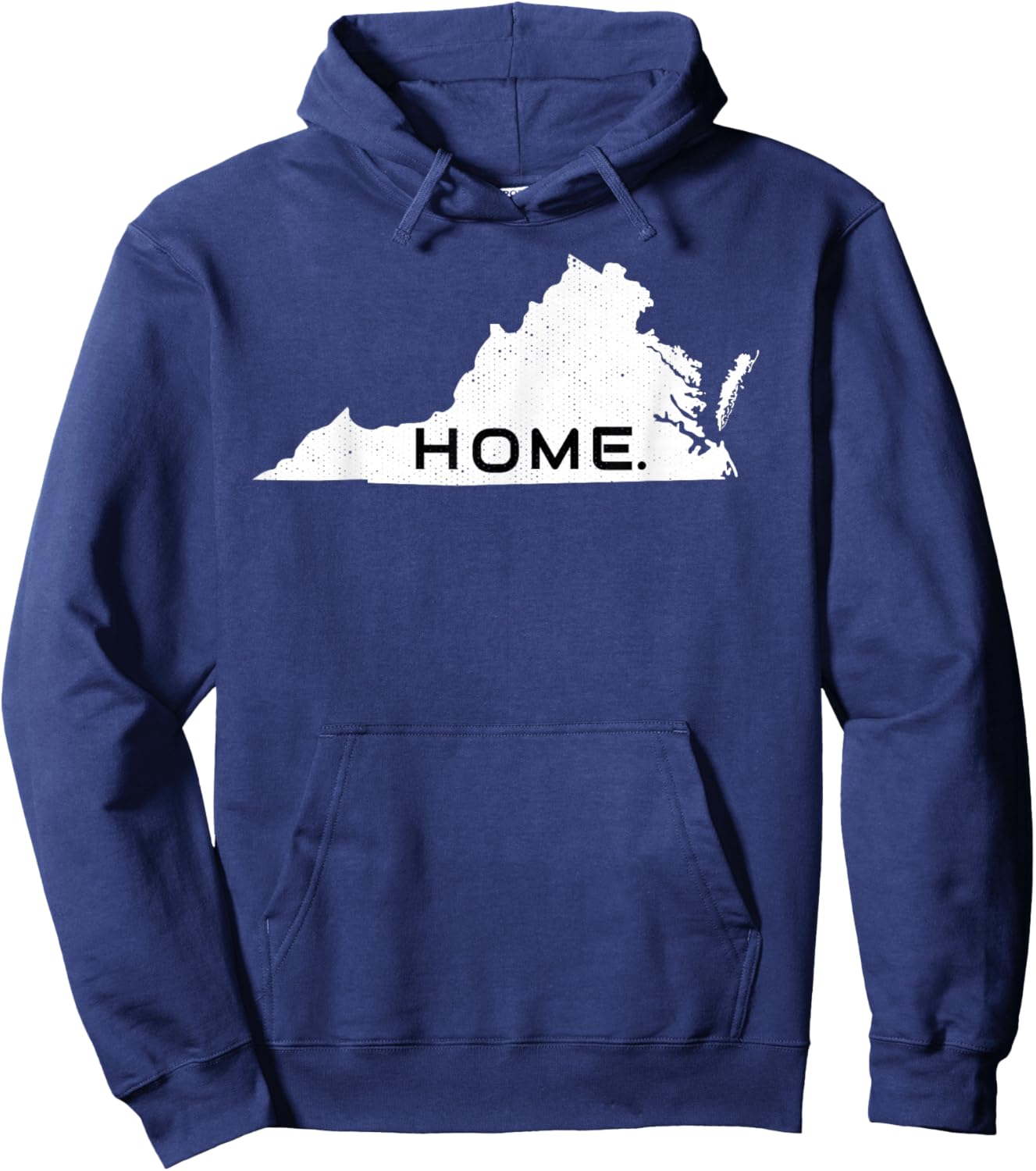 Distressed Virginia Home State Hoodie - Hoodie | Navy