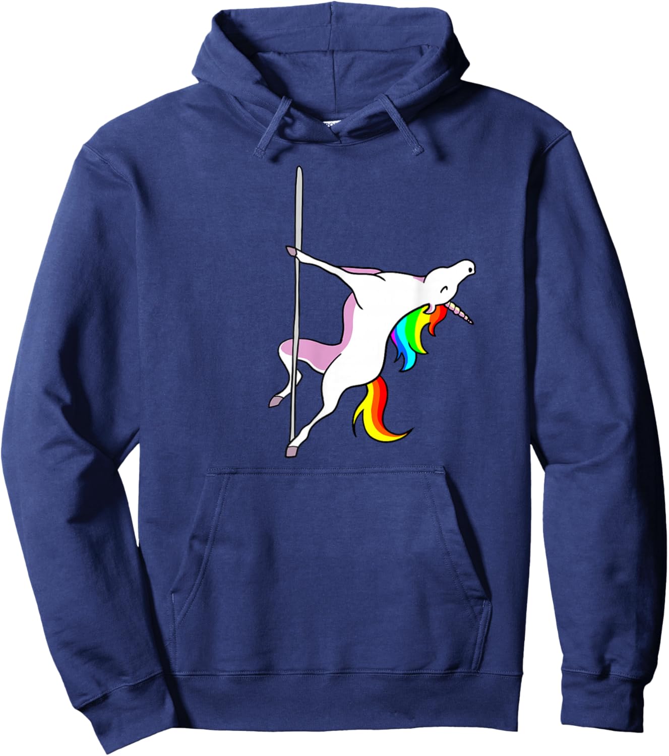 Unicorn Pole Dancer funny Pole Dancing Unicorn Hoodie - Hoodie | Navy