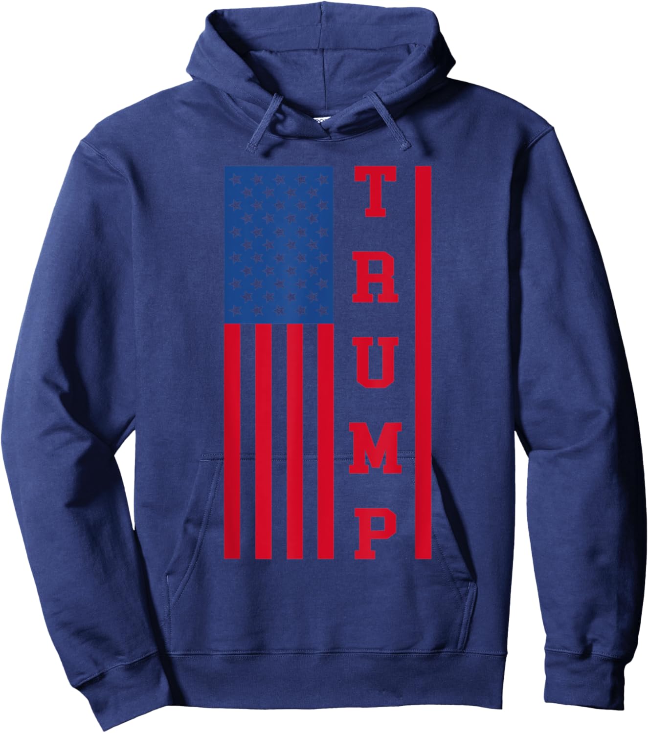 Trump Republicans Red And Blue Trump American Flag Women Kids Men Hoodie - Hoodie | Navy