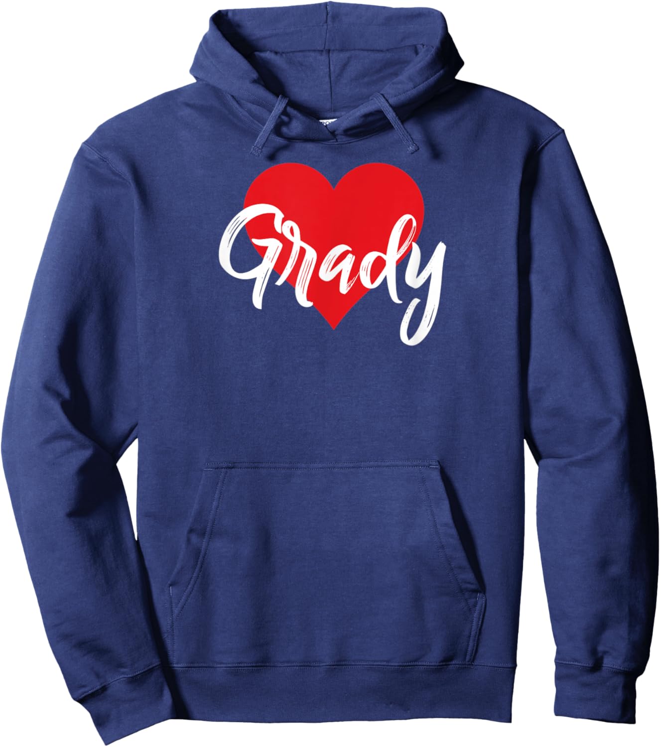 I Love Grady First Name I Heart Named Hoodie - Hoodie | Navy